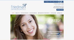 Desktop Screenshot of friedmanorthodontics.com
